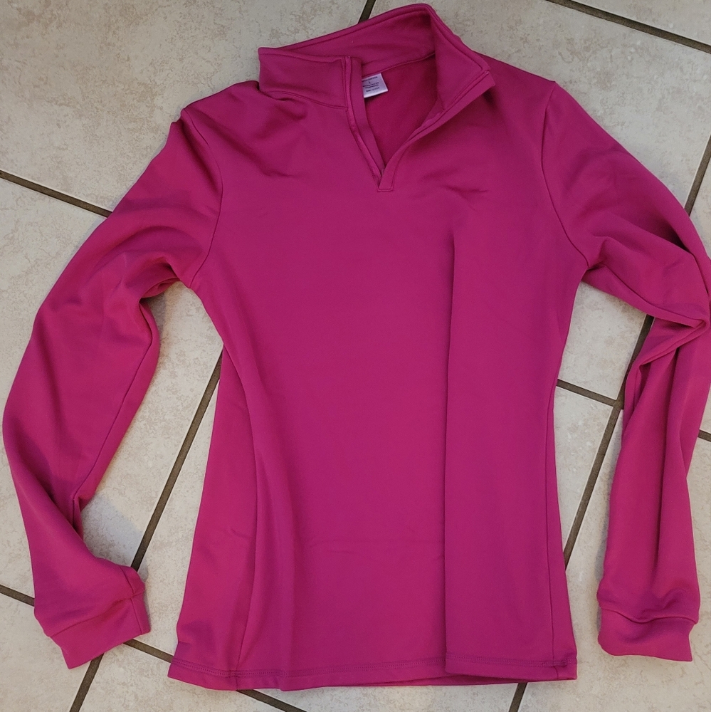 Pink Ranch dressing 3/4 zip pullover